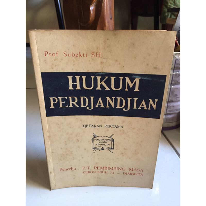 HUKUM PERDJANDJIAN TJETAKAN PERTAMA