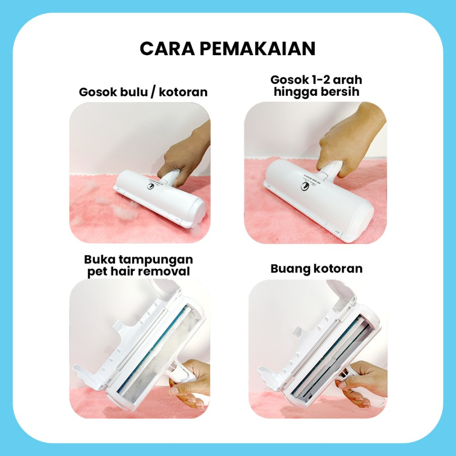 Olive Care Pembersih Bulu Kucing Anjing PET HAIR REMOVAL Lint Roller