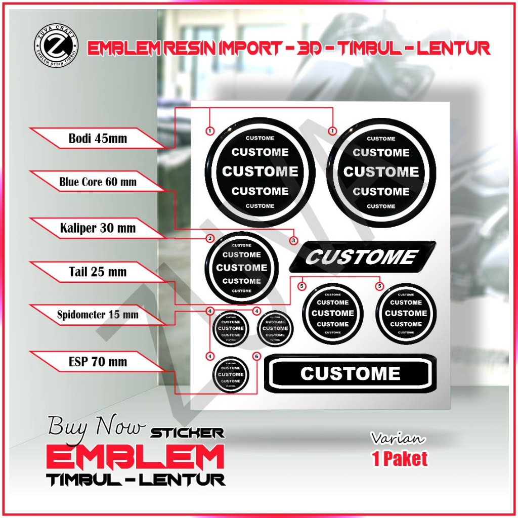 STIKER MOTOR 1 SET STIKER MOTOR LOGO CUSTOM SUKA SUKA STIKER NMAX STIKER AEROX STIKER EMBLEM NMAX AE