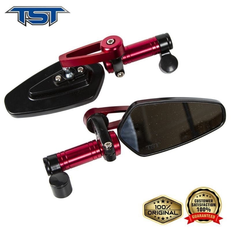 Spion TST Tipe 1263 CNC For Motor Honda Yamaha Suzuki Di atas dudukan spion Plug and play