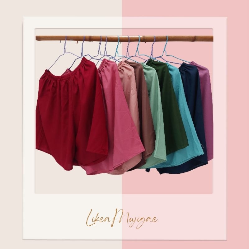 Celana Pendek / Kolor Wanita Rayon Tebal