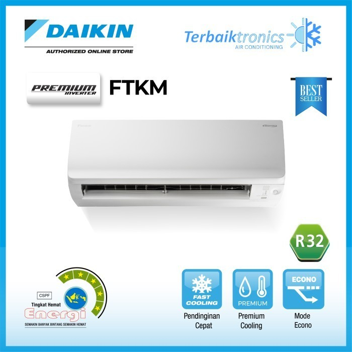 AC Daikin Premium Inventer 1PK 1 PK R32 FTKM25SV / FTKM25SVM4