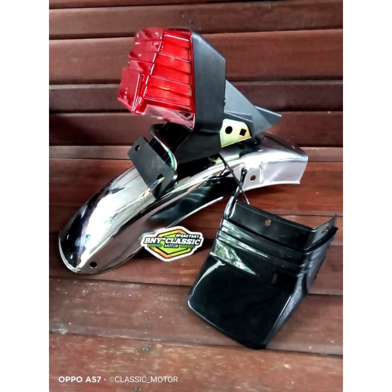 SEPAKBOR SELEBOR BELAKANG HONDA WIN 100 SET STOPLAMP RETING LAMPU DEPAN KEPET LUMPUR TERMURAH