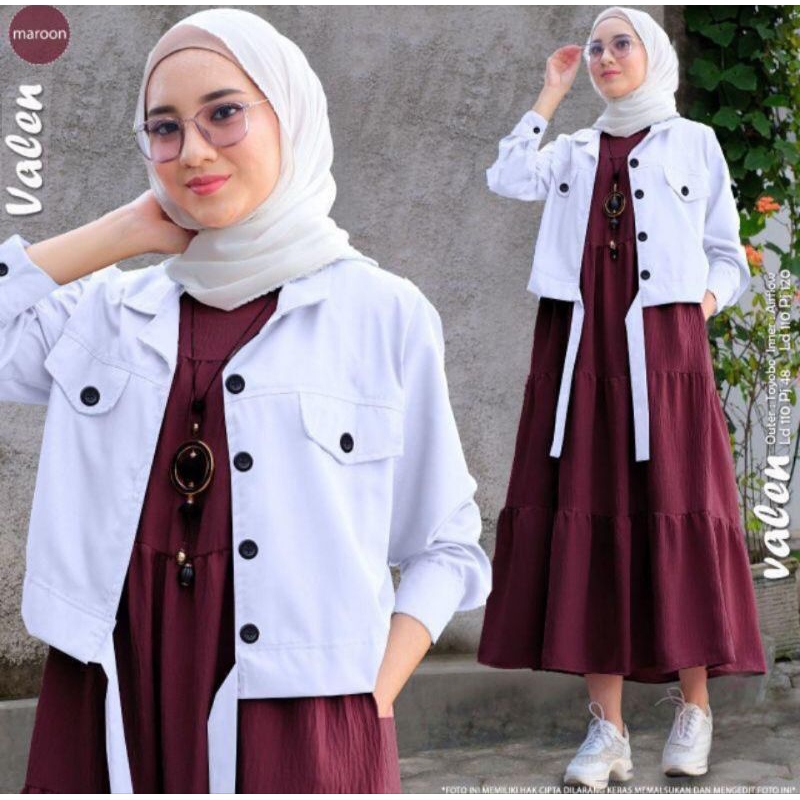 Valen set/gamis + jaket