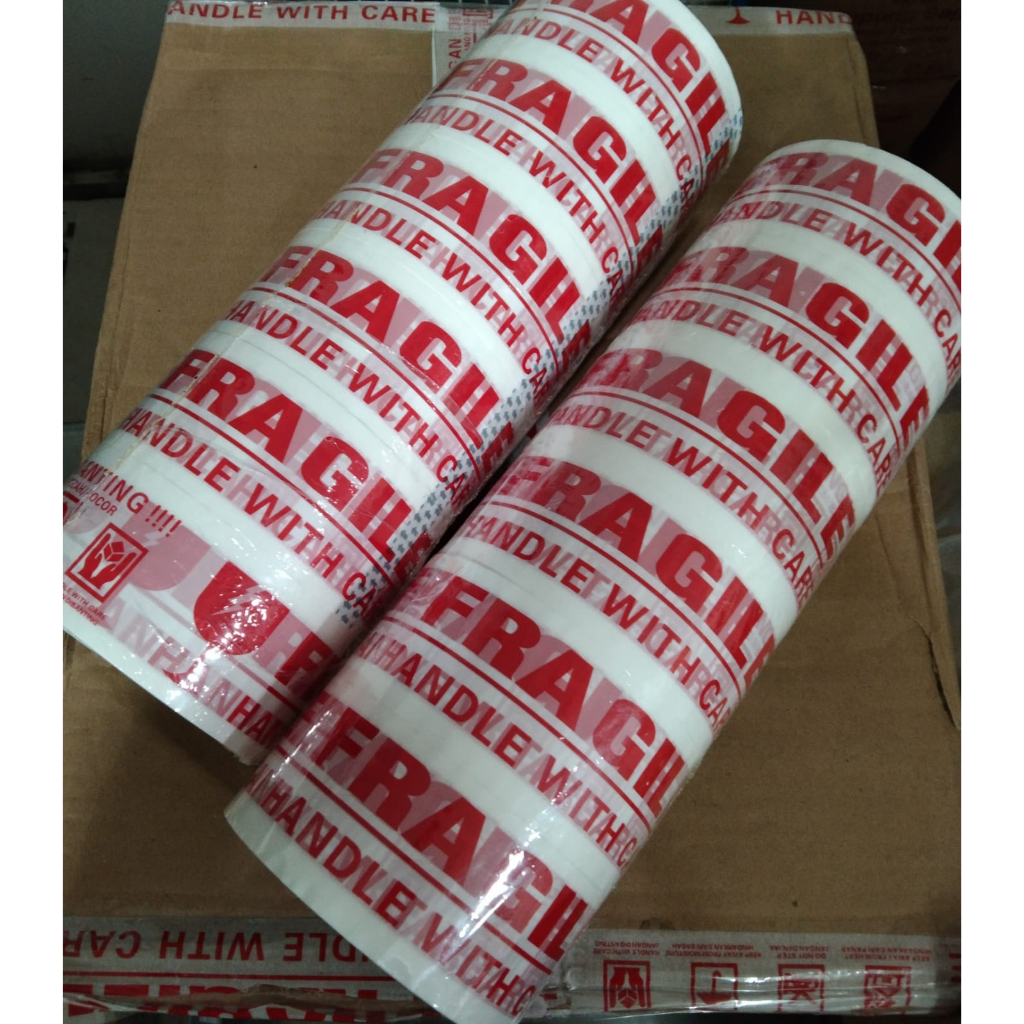 

Lakban Fragile Jangan Dibanting 48 MM x 100 yard 1pcs/ecer