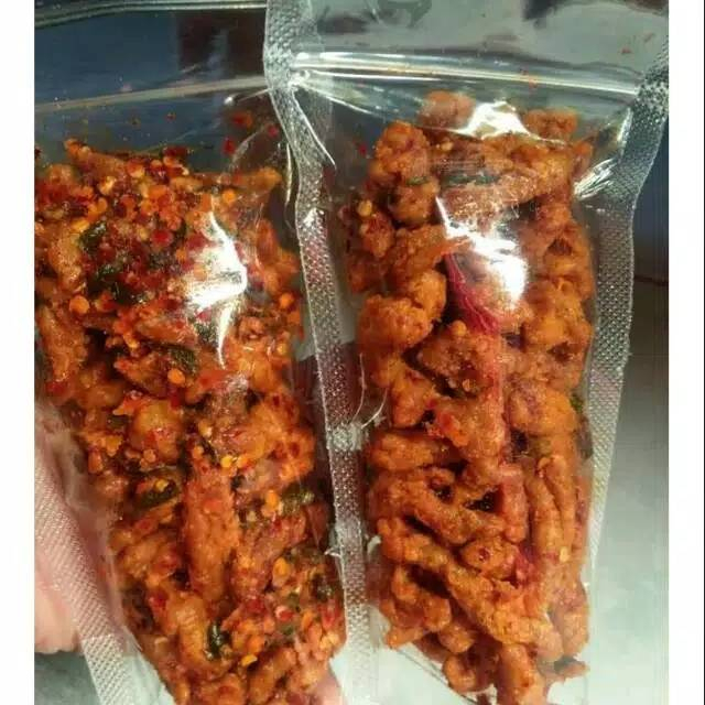 

kulit ayam crispy pedas