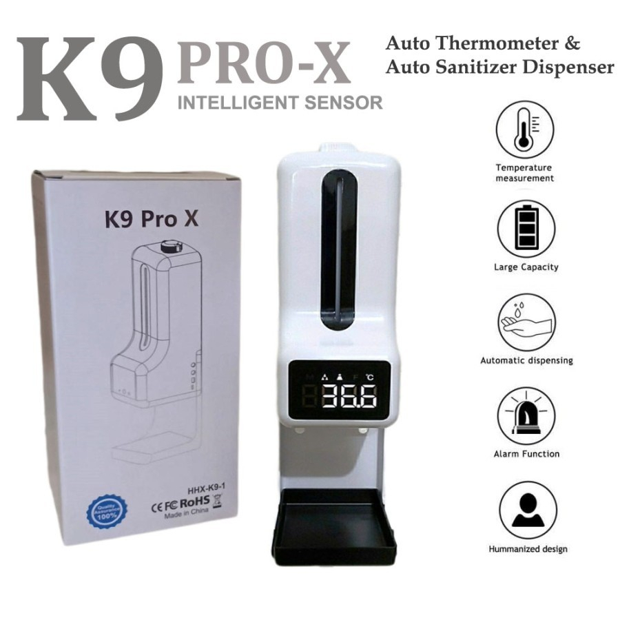 Automatic Infrared Thermometer&amp;DispenserHand Sanitizer 2in1 [K9ProX]