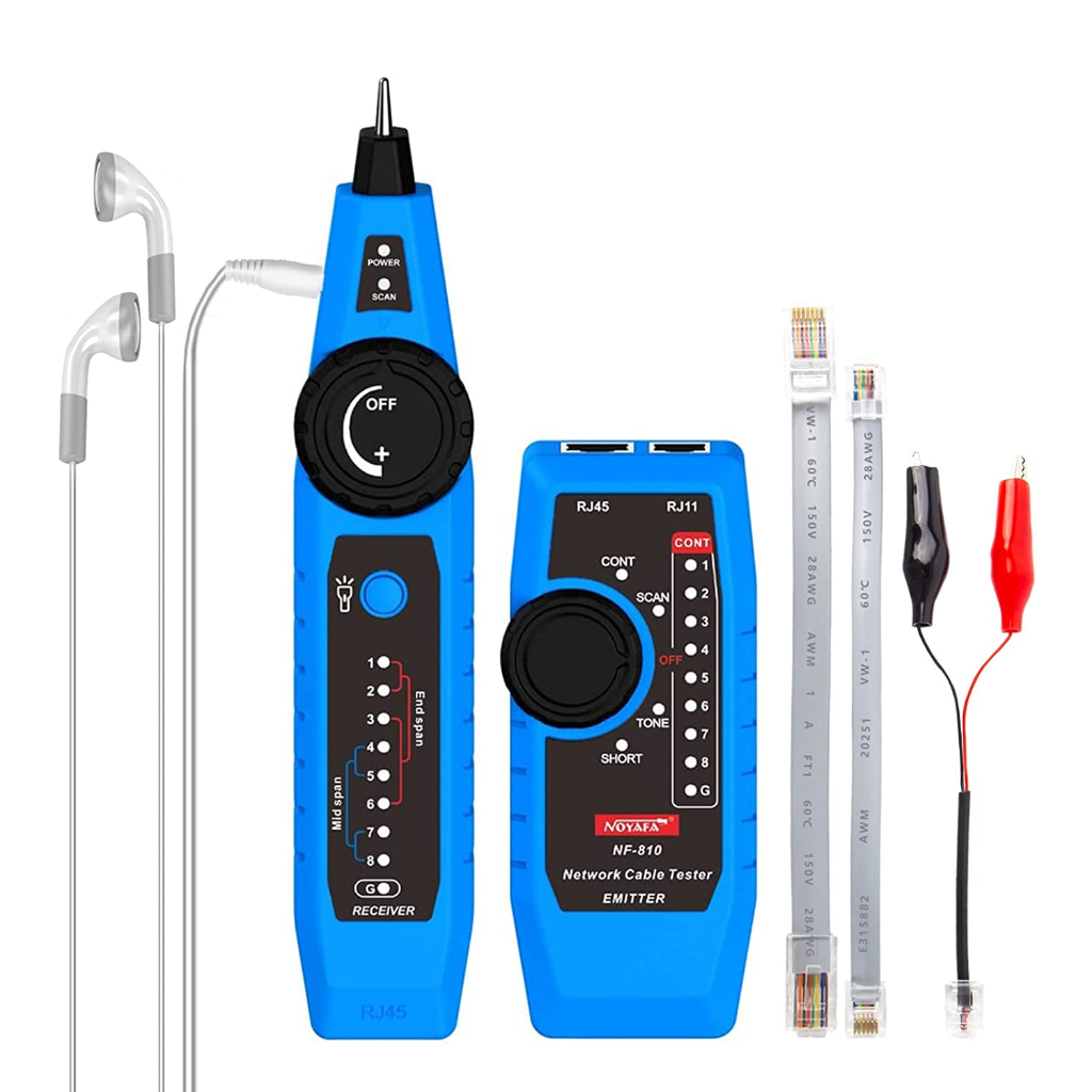 Noyafa NF-810 Network &amp; Telephone Cable Tracker with Wire Map Testing