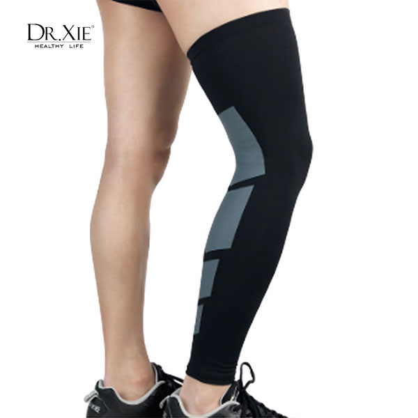 Knee Long Sleeve Support Elastic / Manset Kaki / Deker Kaki Olahraga Voli Basket Lari dengan UV Prot