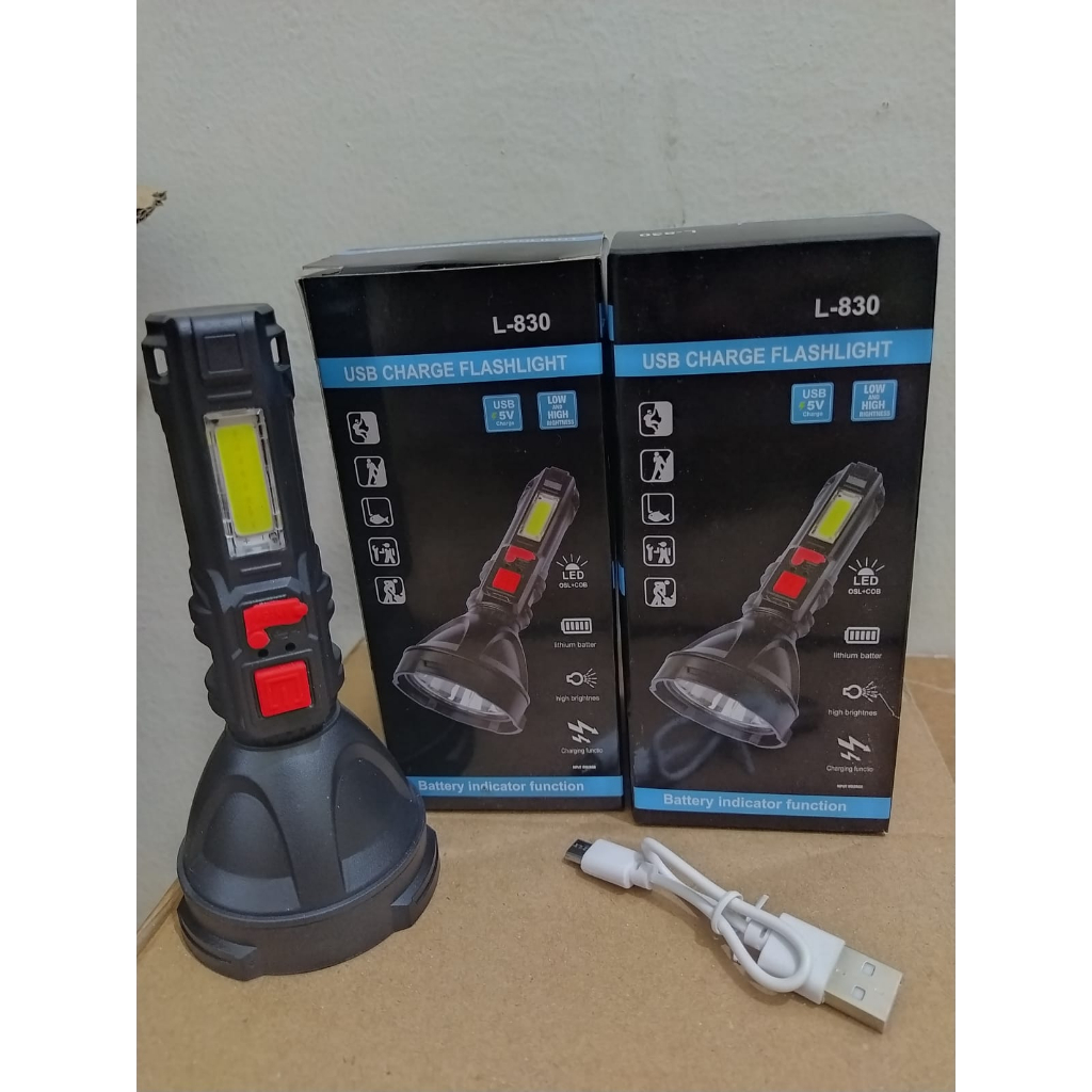 Senter LED Jarak Jauh Senter Fokus Super Terang Senter L830