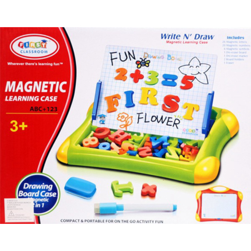 

Dijual Mainan Edukasi Magnetic Learning Case Drawing Board 2 in 1/classroom Diskon