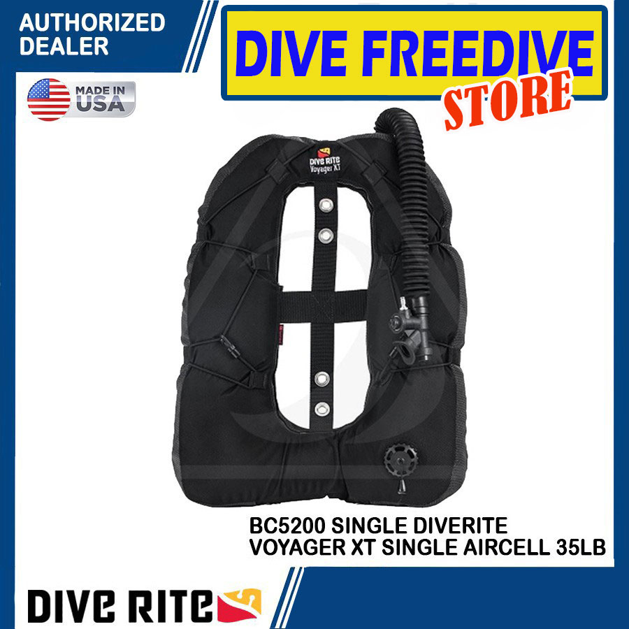 BC5200 BCD Diverite Voyager XT Aircell 35lb Single Bladder Dive Rite BCD Scuba Diving Technical BC D