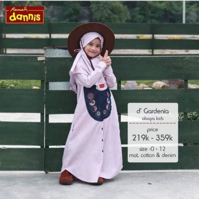 Gamis Kids Dannis Set Anak Perempuan/Cewek Terbaru