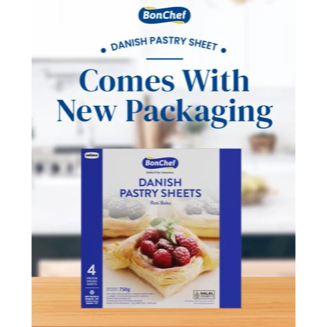 

Bonchef Danish Pastry Sheet 750gr (KHUSUS INSTANT}