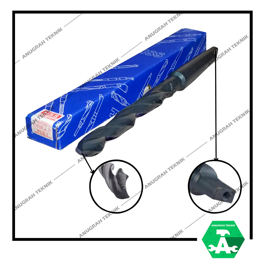 Mata Bor Besi Kones HSS 21mm / HSS Taper Shank Twist Drill 21mm Mata Bor Magnet Magnetic Drill