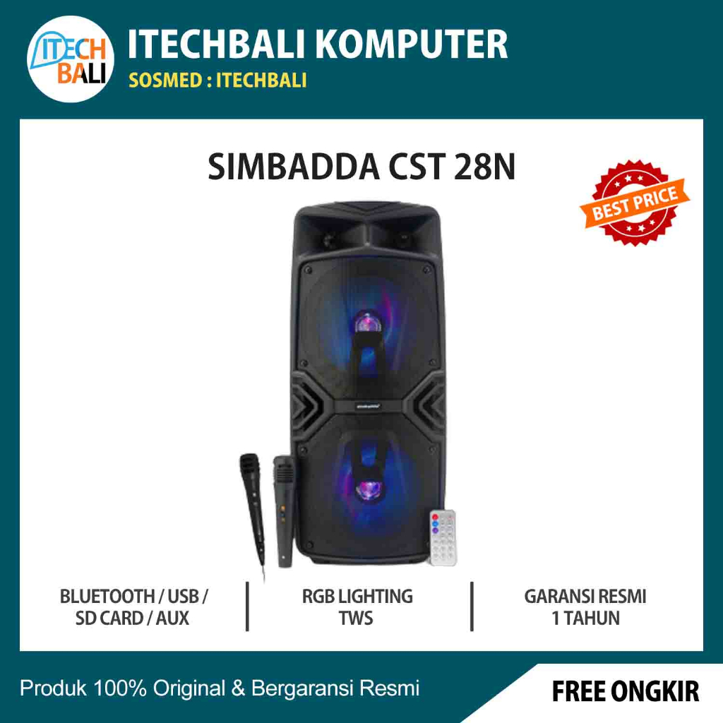 Speaker SIMBADDA CST 28N Portable Karaoke | ITECHBALI