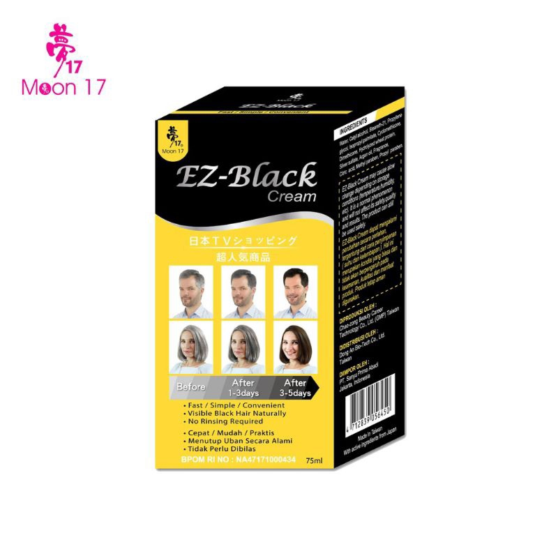 EZ Black Cream - Krim penghitam rambut