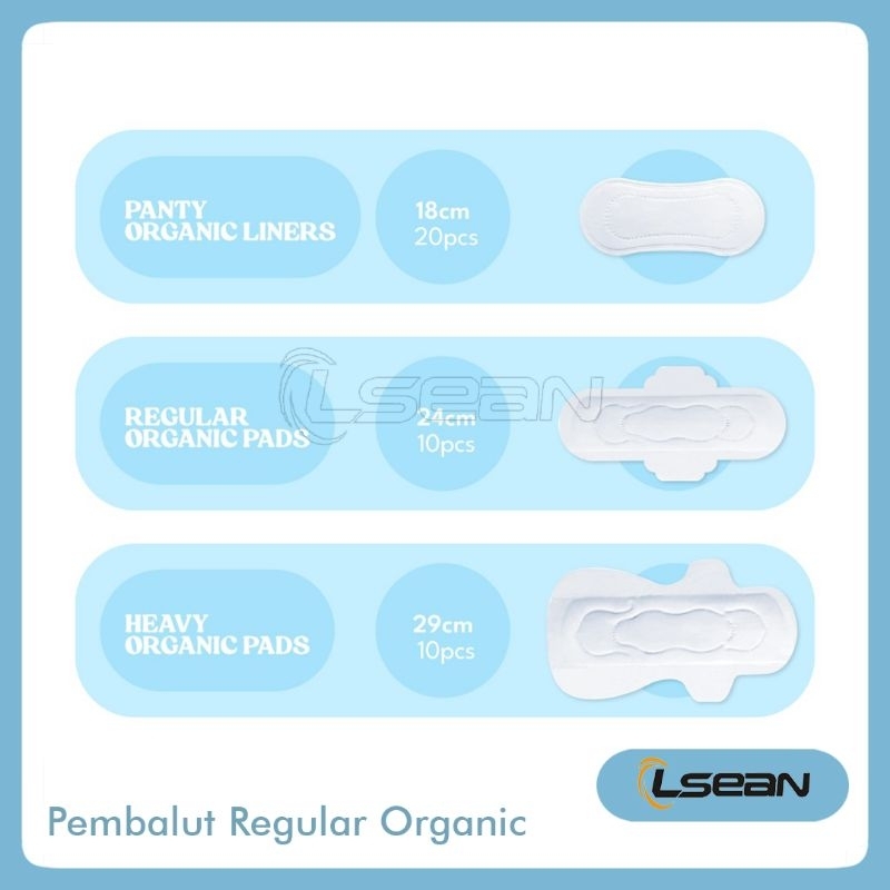 Pembalut Organik Regular Flow MED+ 24cm Isi 10