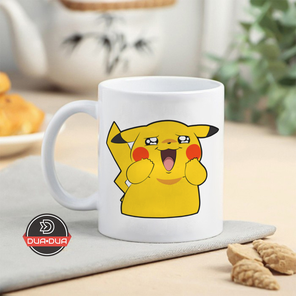 pokemon enthusiastic pikachu coffee mug
