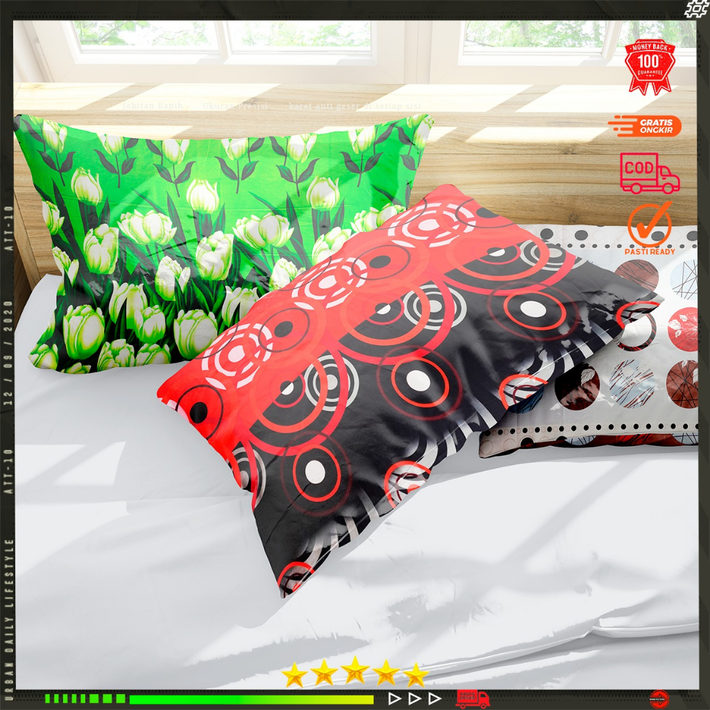 Sarung bantal dan guling motif Aesthetic cantik sarung bantal tidur ukuran