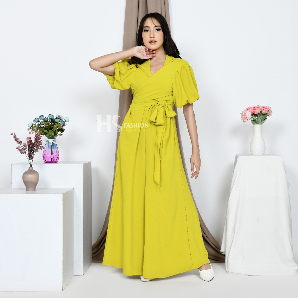 HS - VELOVE JUMPSUIT CRINCKLE / LONG JUMPSUIT KEKINIAN / KOREAN FASHION WANITA