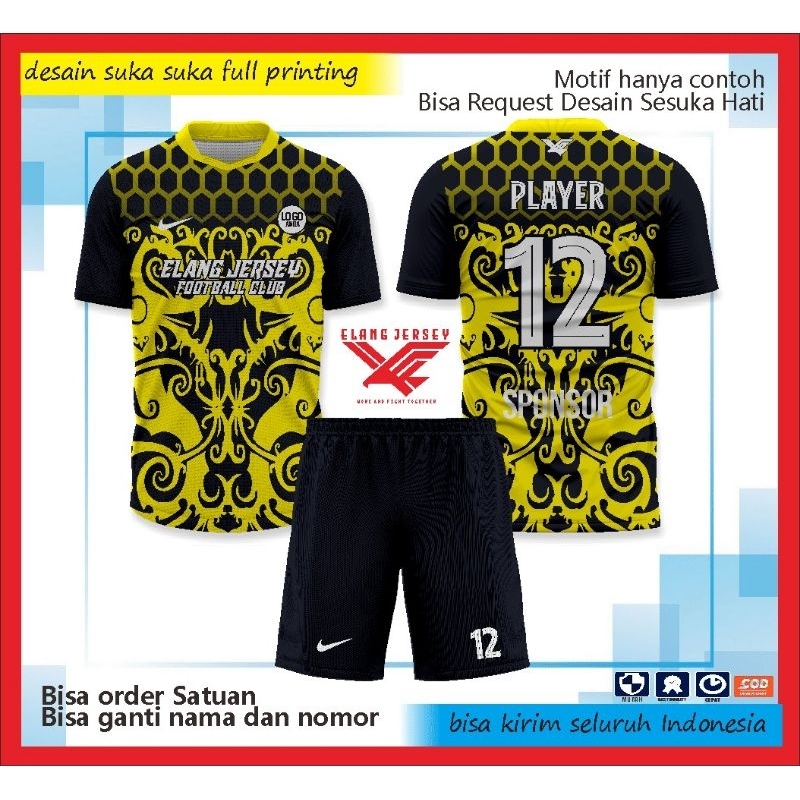 JERSEY BOLA CUSTOM FULL PRINTING