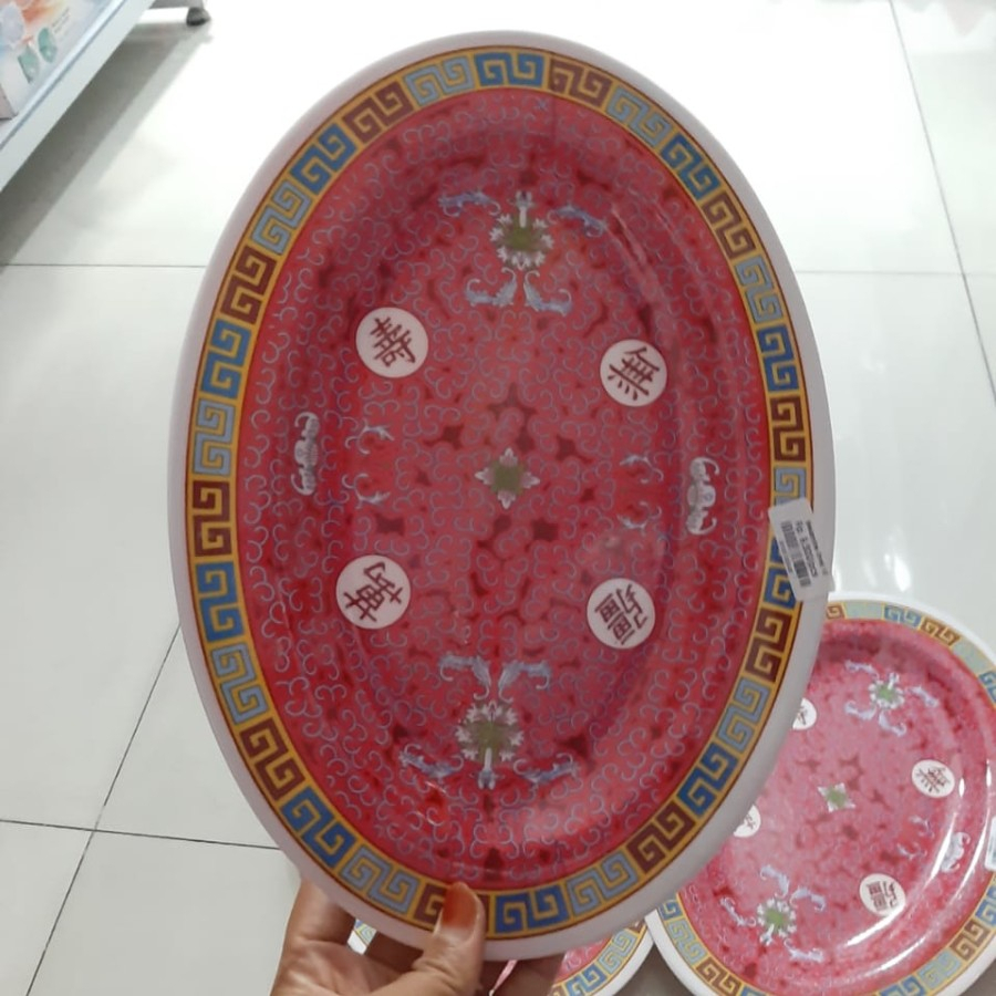 Piring oval melamine 12&amp; 14