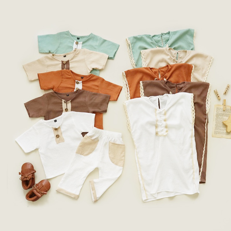 BRKIDS - MALIKA KAFTAN & MALIK SET | KAFTAN ANAK 1-5 TAHUN | SET KOKO ANAK 1-5 TAHUB