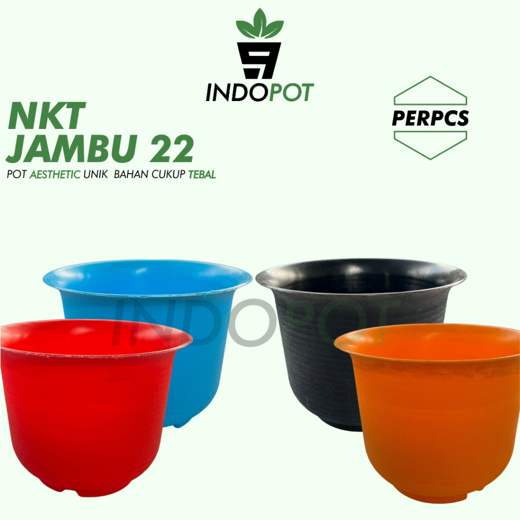 Pot NKT Jambu 22 Pot Bunga Tanaman Hias Aestetic Unik Untuk Dalam Ruangan