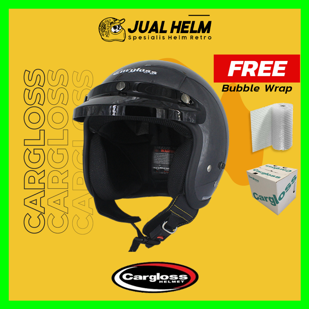 Helm Cargloss CFM Anchore Grey | Abu Glossy  | Helm Classic | JUALHELM