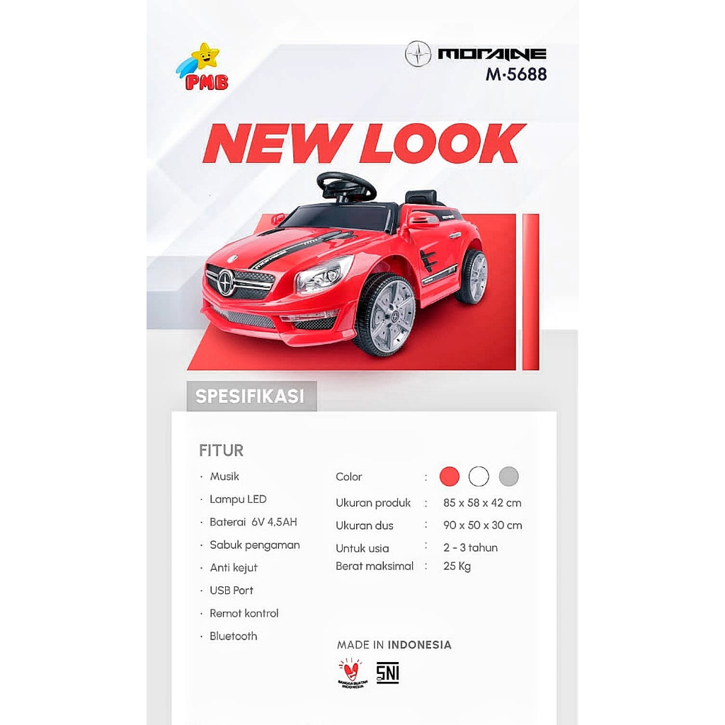 Mobil Aki Anak Mercedes Benz Coupe Sport M5688 MORAINE