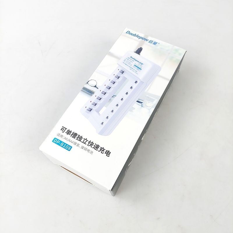 Doublepow Charger Baterai 8 slot for AA/AAA | Charger Baterai AA dan AAA Rechargeable 8 Slot