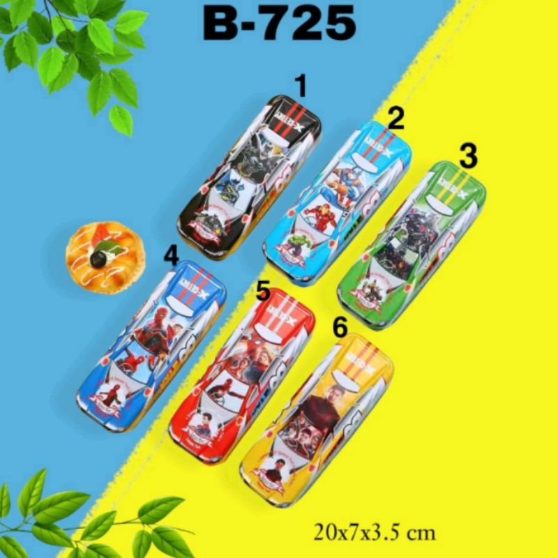 

Tempat pensil mobil 2 susun karakter / Kaleng pensil mobil 2 susun karakter / kotak pensil 2 susun