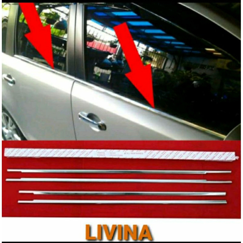 Lis kaca samping mobil grand Livina