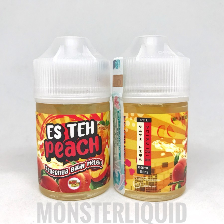 ES TEH PEACH BY KAKI LIMA X JUICE CARTEL 3MG 60ML