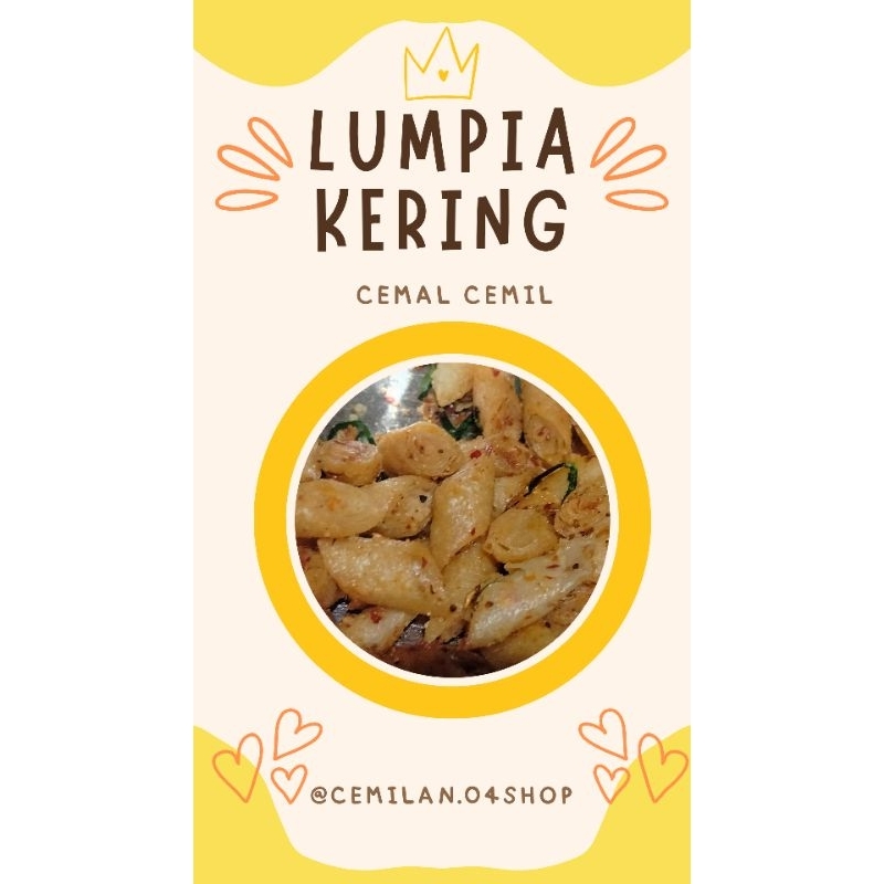 

LUMPIA KERING LUMRING/ KERIPIK LUMPIA / LUMPIA CIKRUH / LUMPIA GULUNG ( POPIA ) berat 50gram