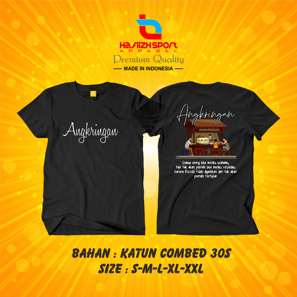 Kaos Baju ANGKRINGAN Premium bisa COD (BAYAR DITEMPAT)