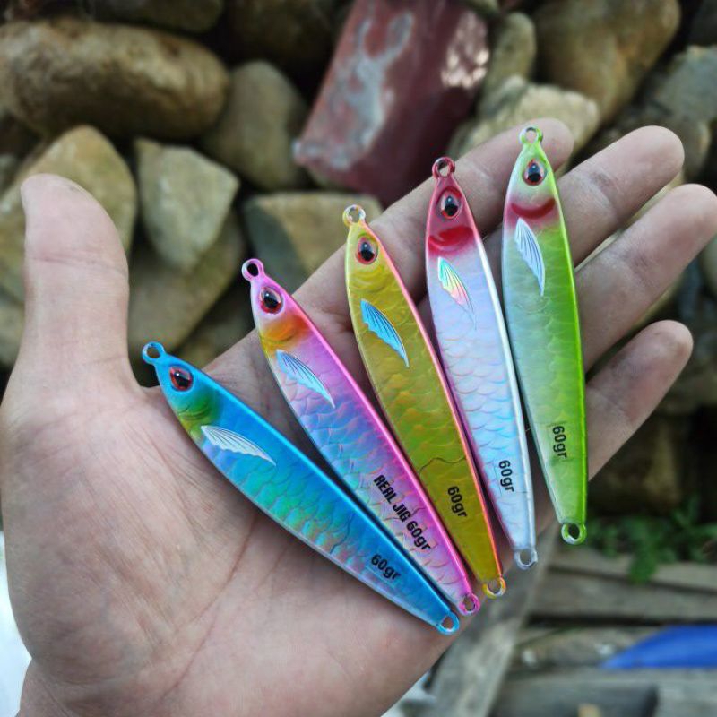 metal jig gomame s 60 gram gid perut