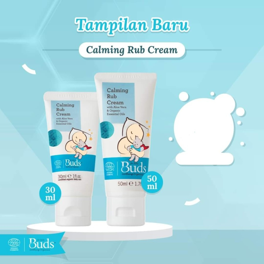 Buds Organics Calming Rub Cream - Penghangat Pereda Kolik