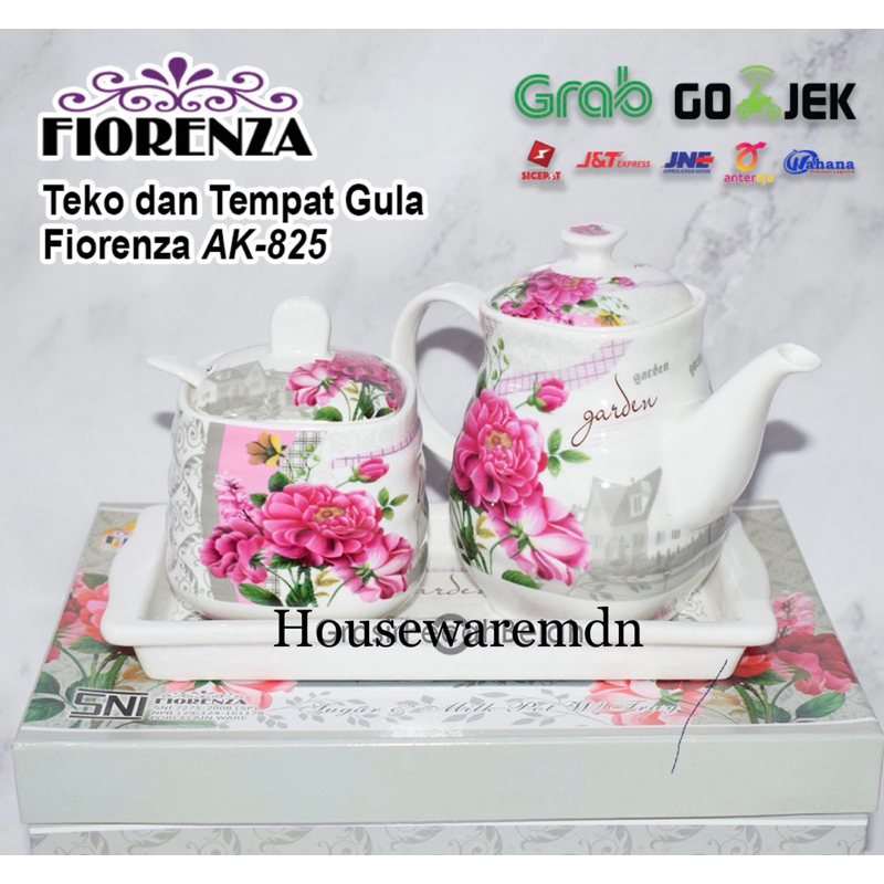 Teko dan tempat gula Fiorenza AK-825