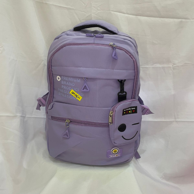 Tas Terbaru | Tas Ransel Backpack Sekolah Anak Perempuan | Alto Girl Original | Alto Bag Ungu