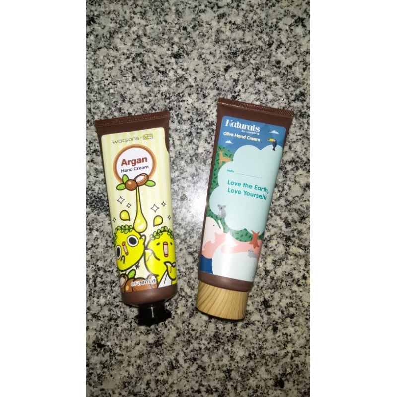 Watsons Chick Gang Argan Hand Cream 60ml / Rice Bran Hand Cream Brightening