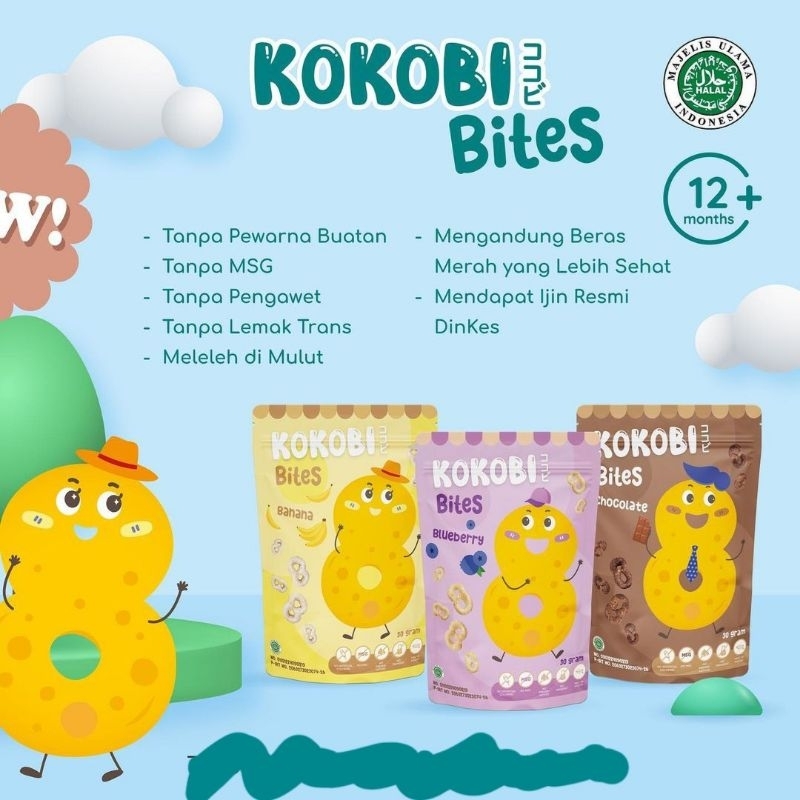 Kokobi Bites 30Gr /Snack Bayi 1th keats/snack kokobi