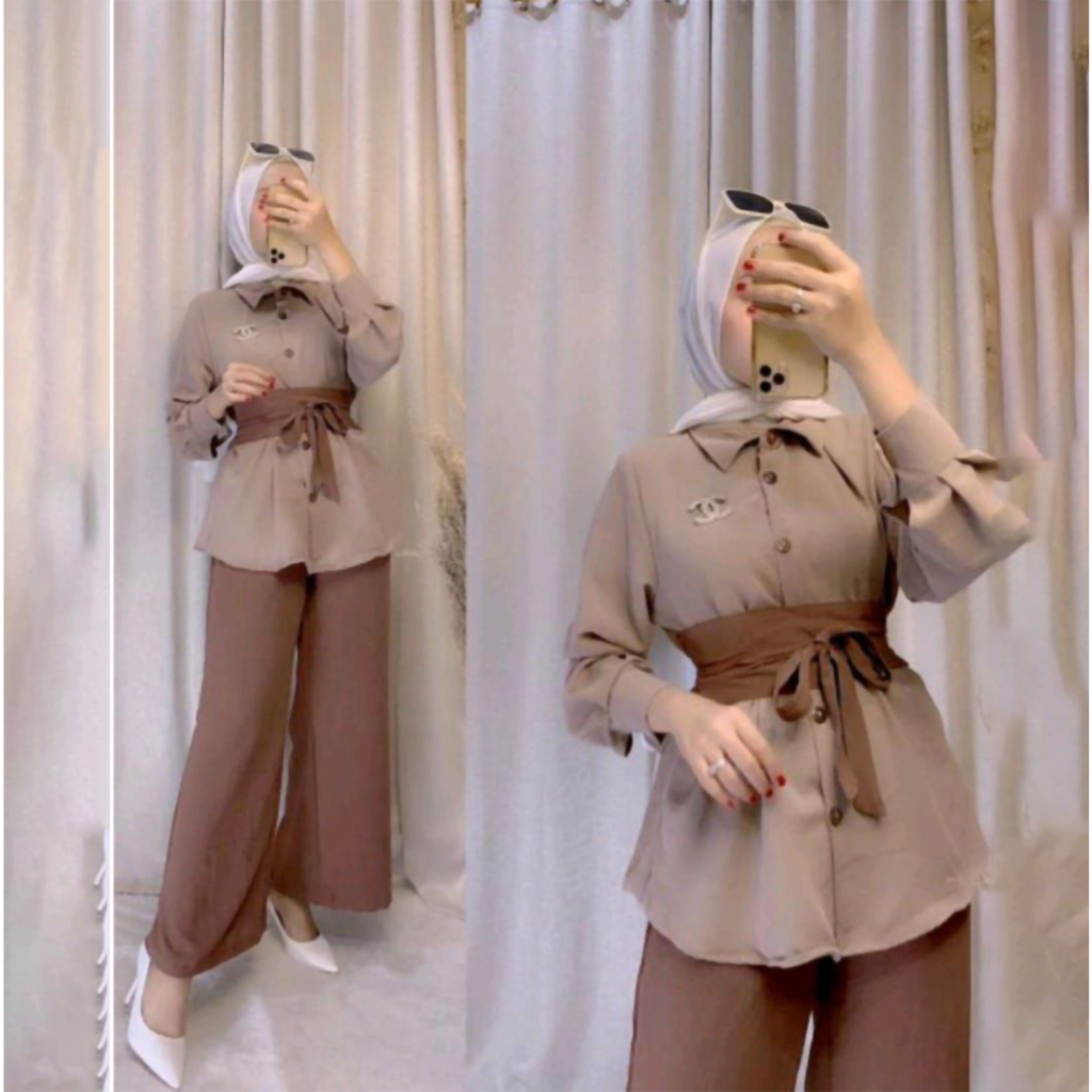 Saroja | Oneset Nagita Set Wanita Terlaris  | SJ Fashion