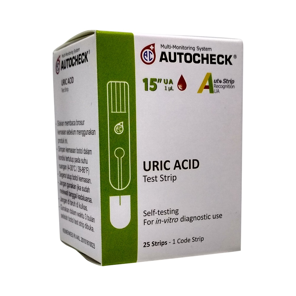 Strip Isi Ulang Cek Gula Darah Kolesterol Asam Urat 3 in 1 Autocheck