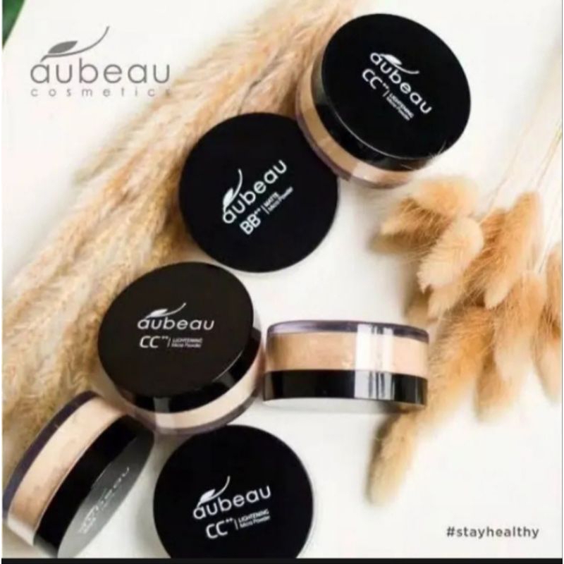 Aubeau CC++ Lightening Micro Powder (Bedak Tabur) kulit bermiyak