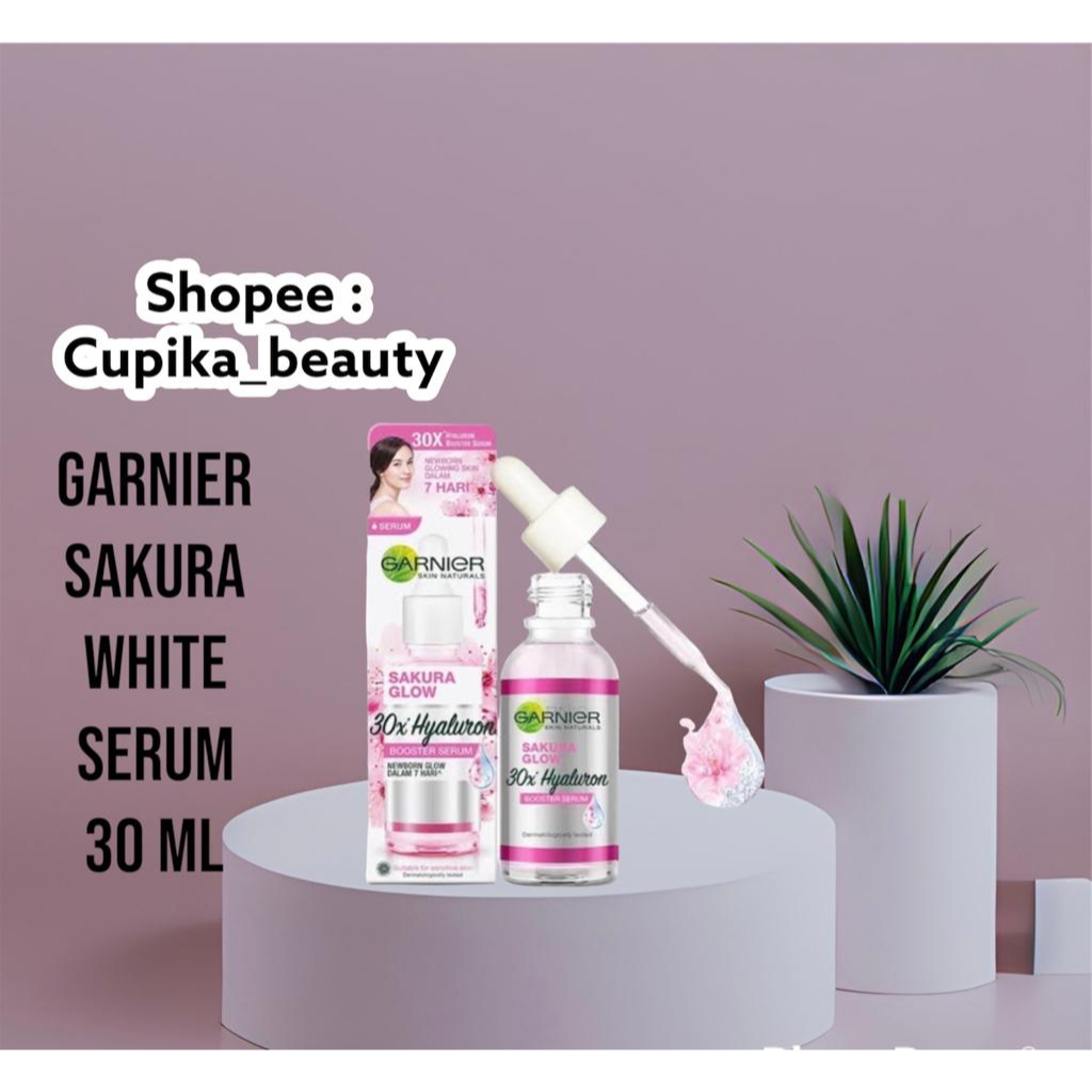 [ccb] [ serum 30 ml sakura white ] GARNIER Sakura White Hyaluron 30x Booster Serum 30ml