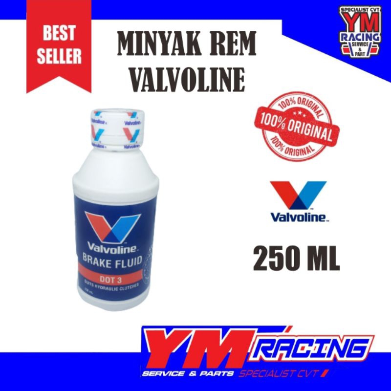 MINYAK REM VALVOLINE 250 ML DOT 3 / OLI REM DOT 3 VALVOLINE 250ML | BRAKE FLUID DOT 3 250ML VALVOLINE - OLI VALVOLINE