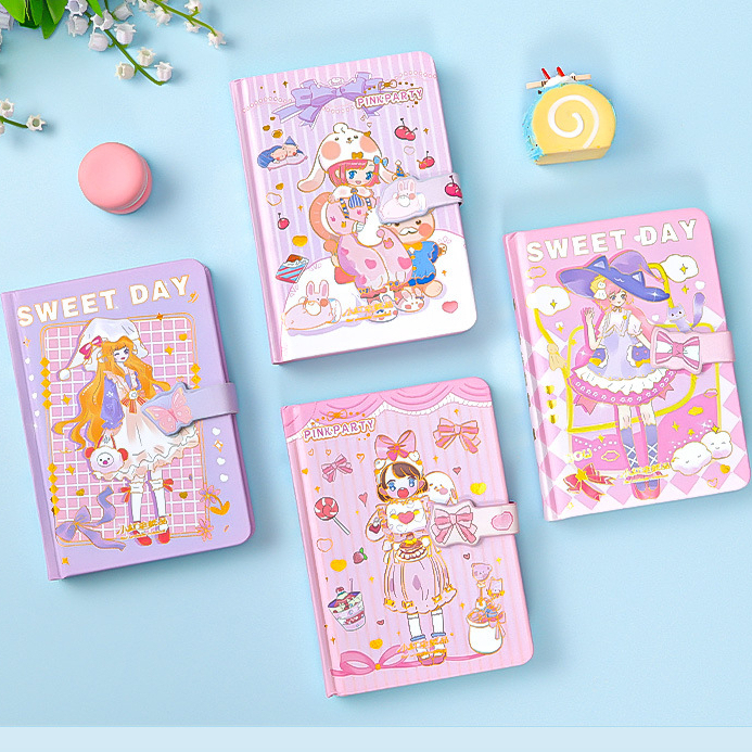 

Buku Agenda Lucu Hardcover 64K Paper Penutup Magnet 14,4x10,3cm - notebook notepad lucu halaman fullcolor