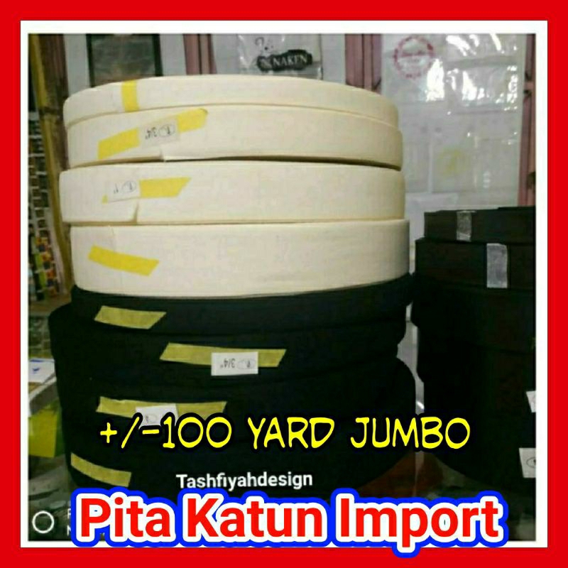 

Label Pita Katun Polos Roll Hitam 1cm 2cm 100m